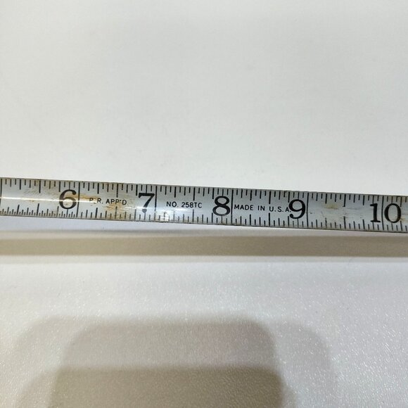 Disston Carlson White Chief 10 Ft Tape No. 3210 Retractable USA VTG Collectible - Picture 5 of 7